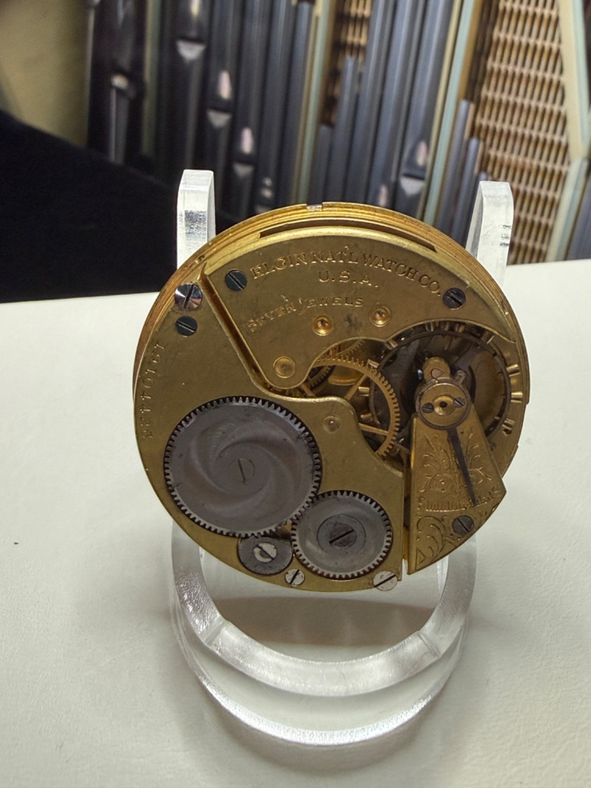 For Project or parts Vintage Elgin Pocket Watch, Circa 1917, 16S, 7J, Grade 293