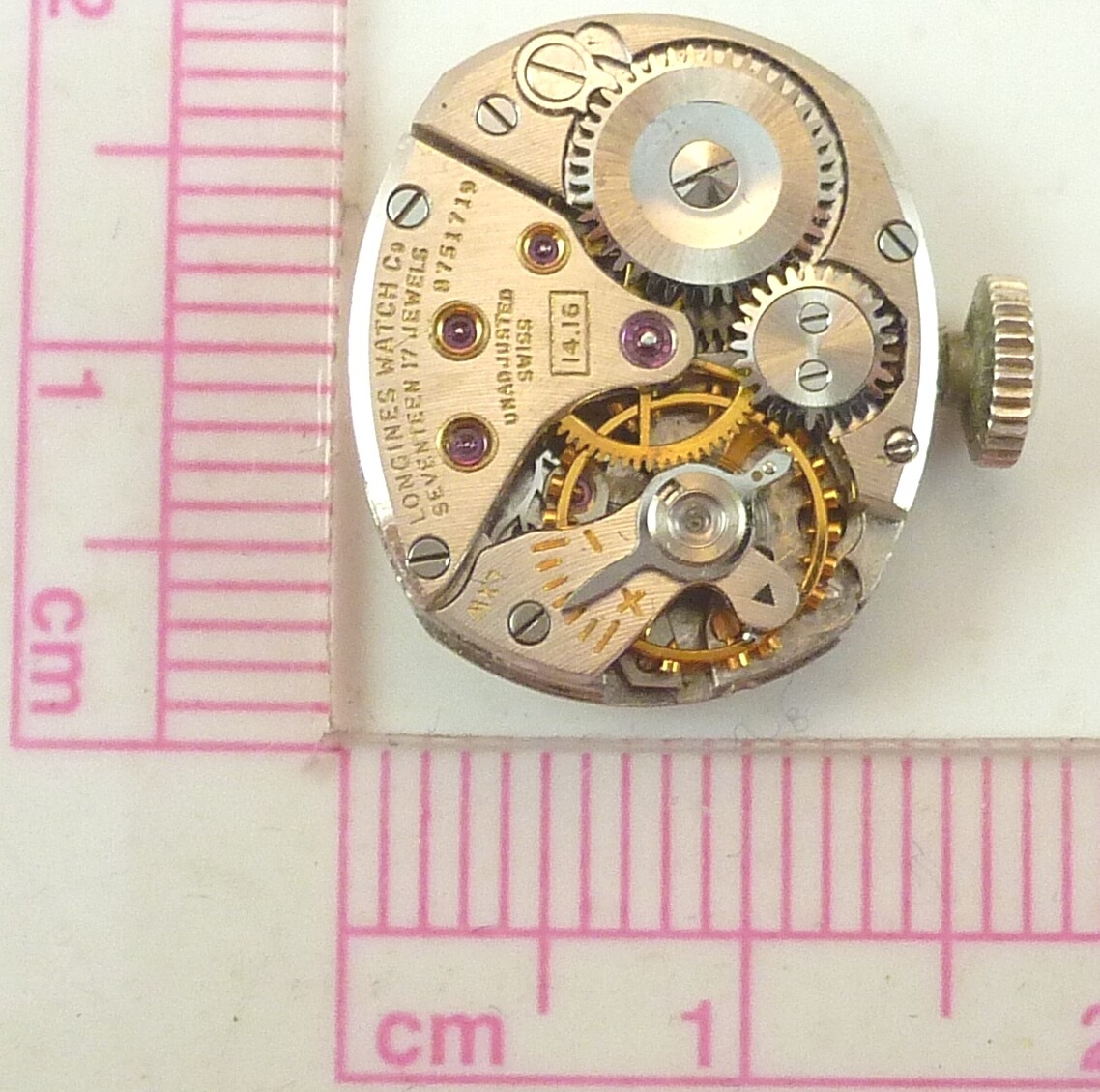 Vintage Longines 14.16 Wristwatch Movement – Parts / Repair