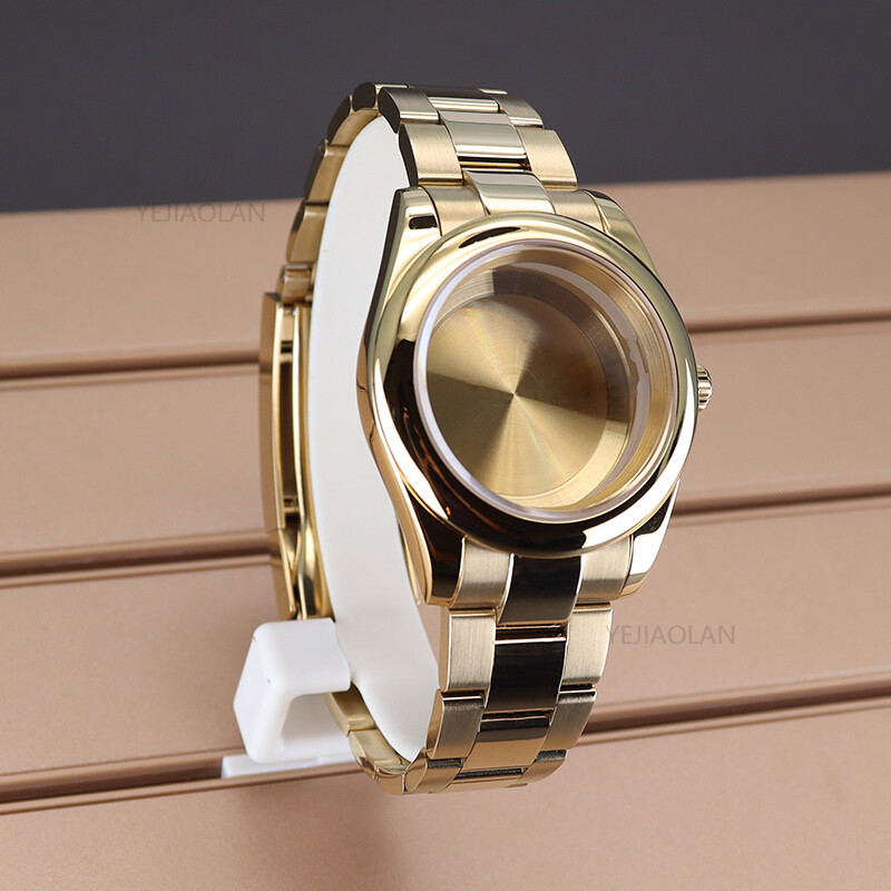 36mm/39mm Stainless Steel Watch Case+Oyster Strap For Seiko nh35/36 8215Movement