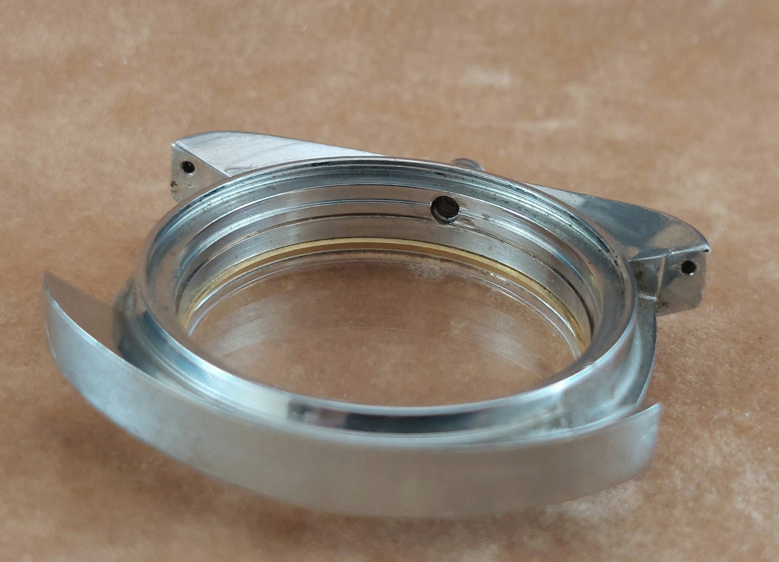 Original UNIVERSAL Geneve Steel/Gold CASE for Unisonic Electronic. Ca 1970’s