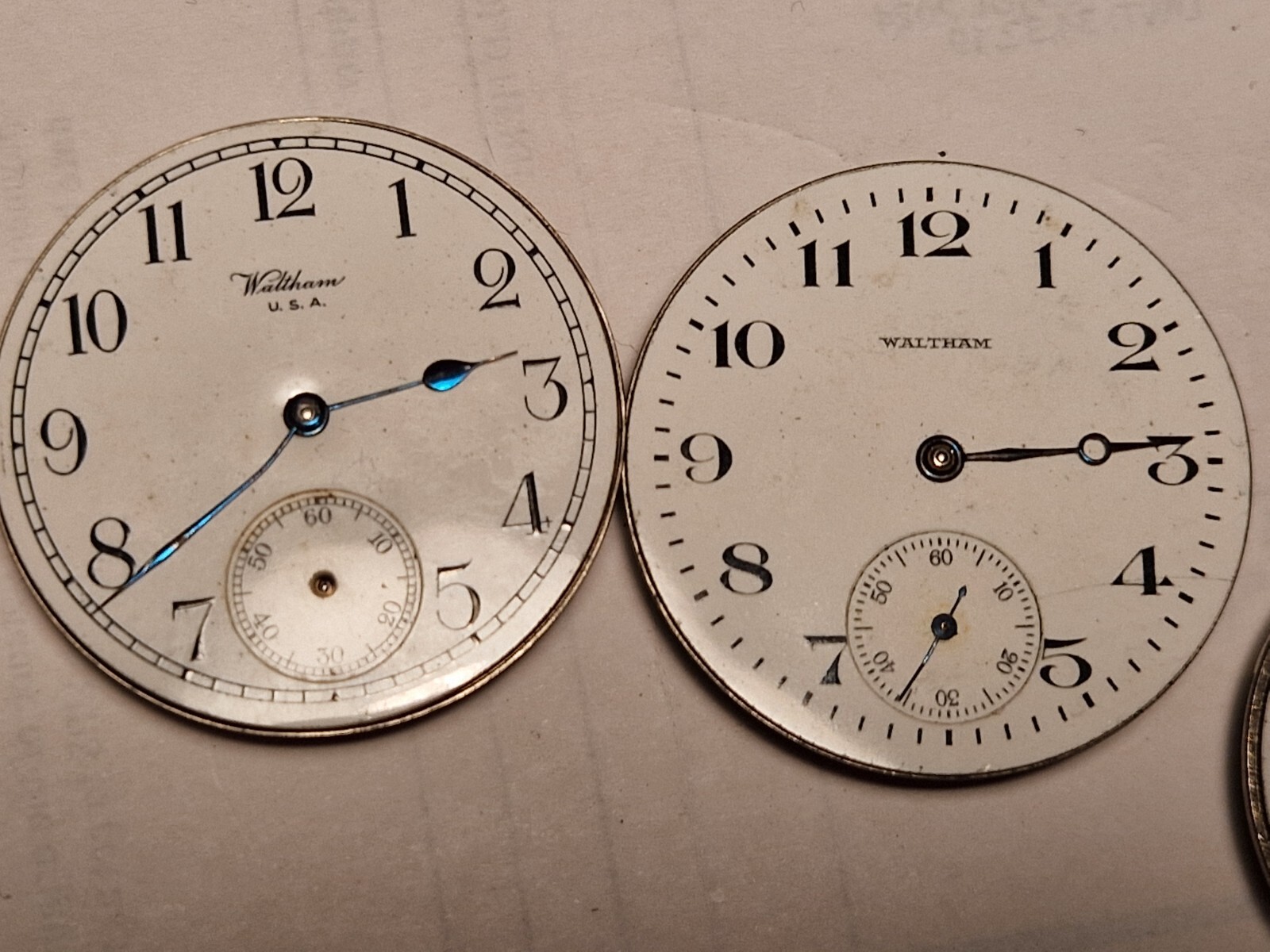 Antique Pocket watch movements American Waltham and Elgin projects