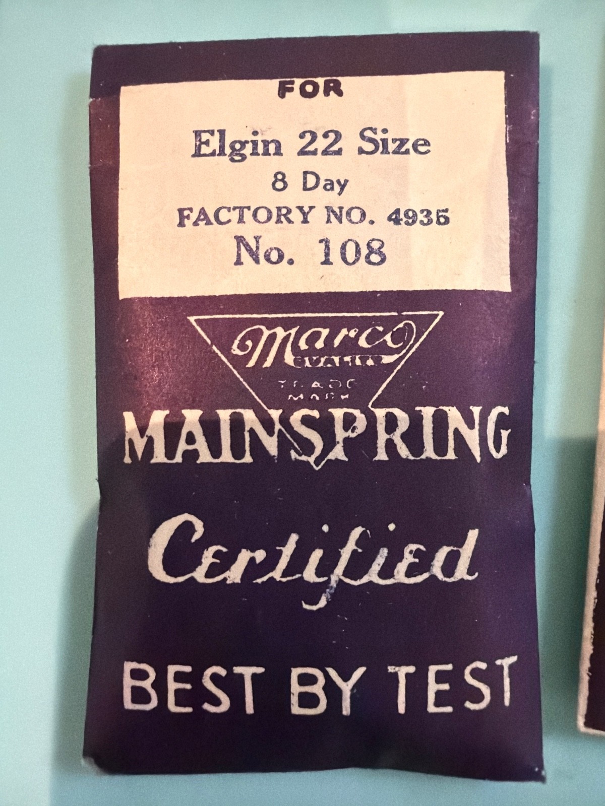 Elgin Mainspring- NOS – Various Calibers
