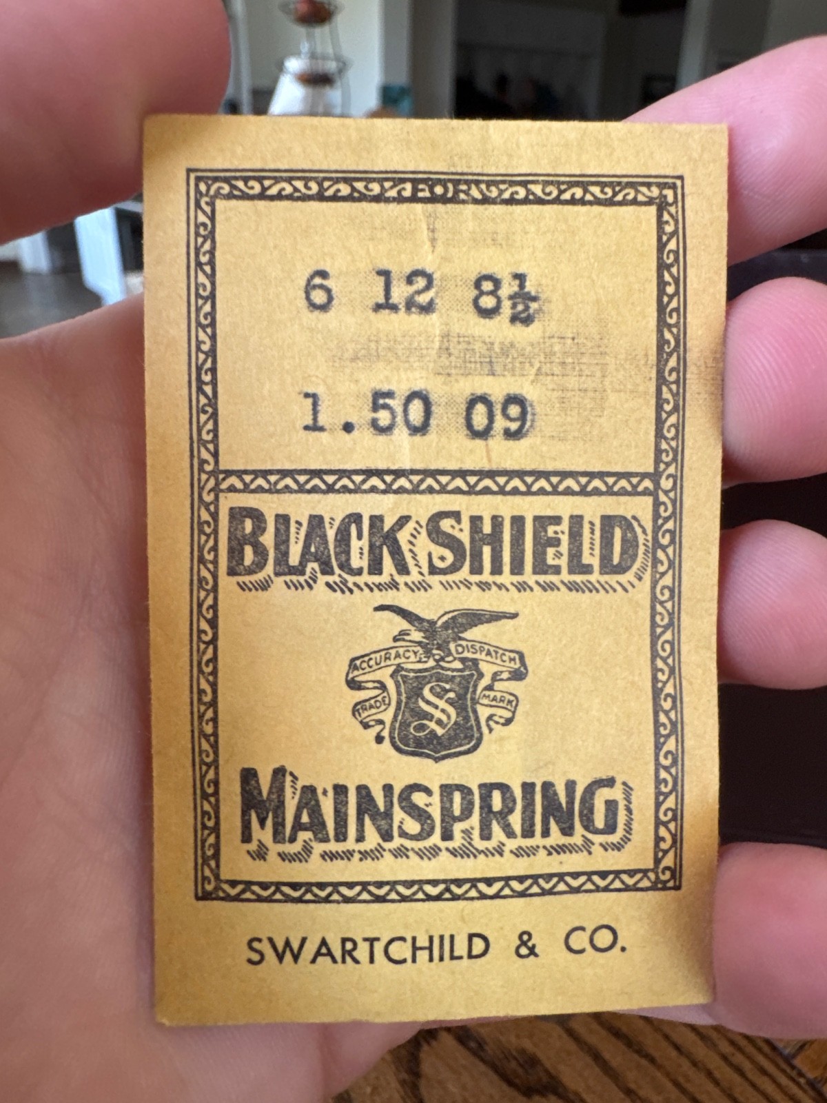 watch mainspring 6 x 12 – 8 1/2 #127