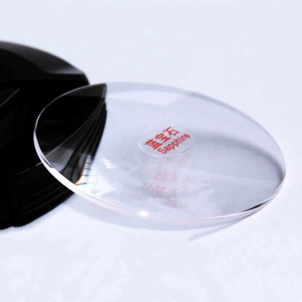 2.0mm Thick Single Dome Sapphire Watch Glass Crystal 32mm-40mm Diameter Option