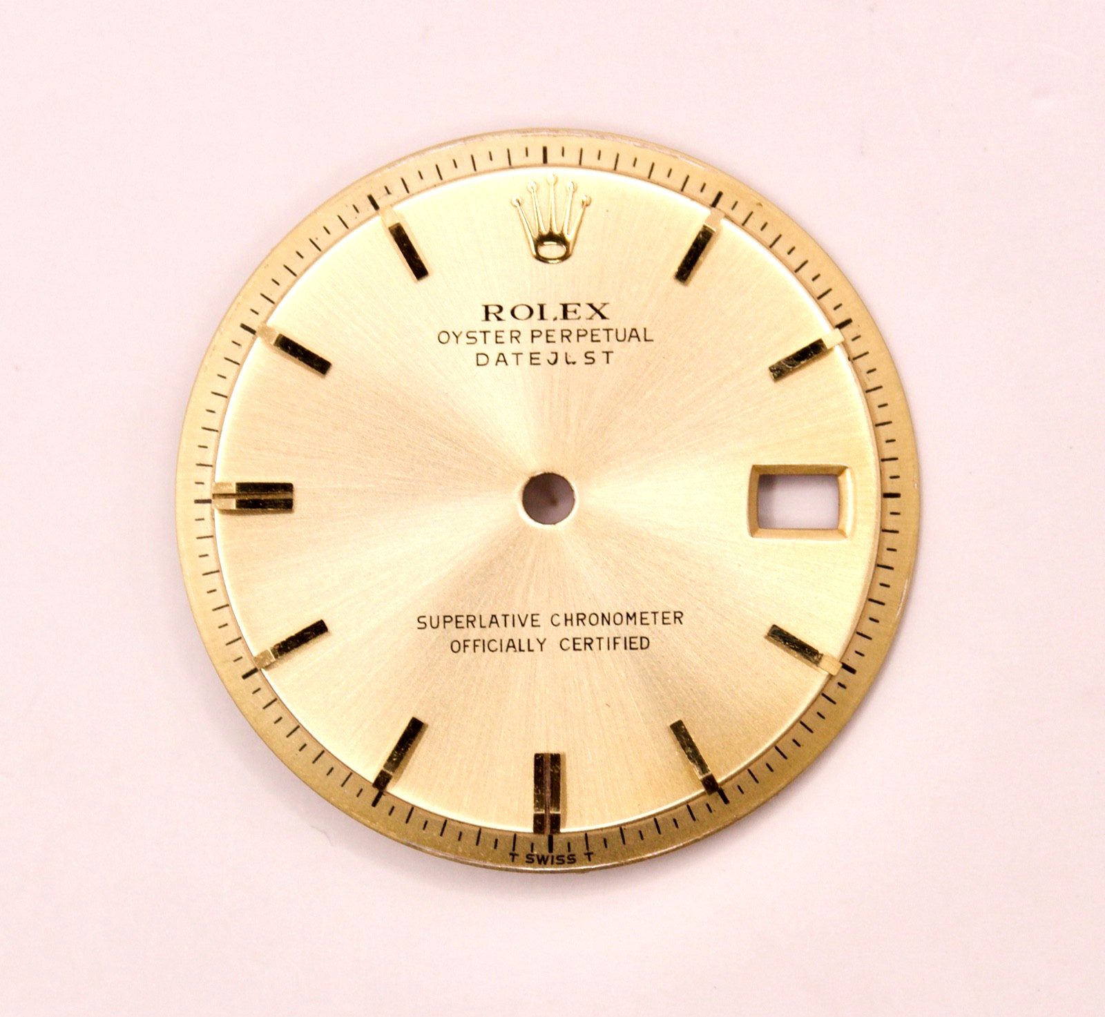ORIGINAL Rolex Dial 36mm Datejust Champagne Two Tone YG w Date 1601/1603