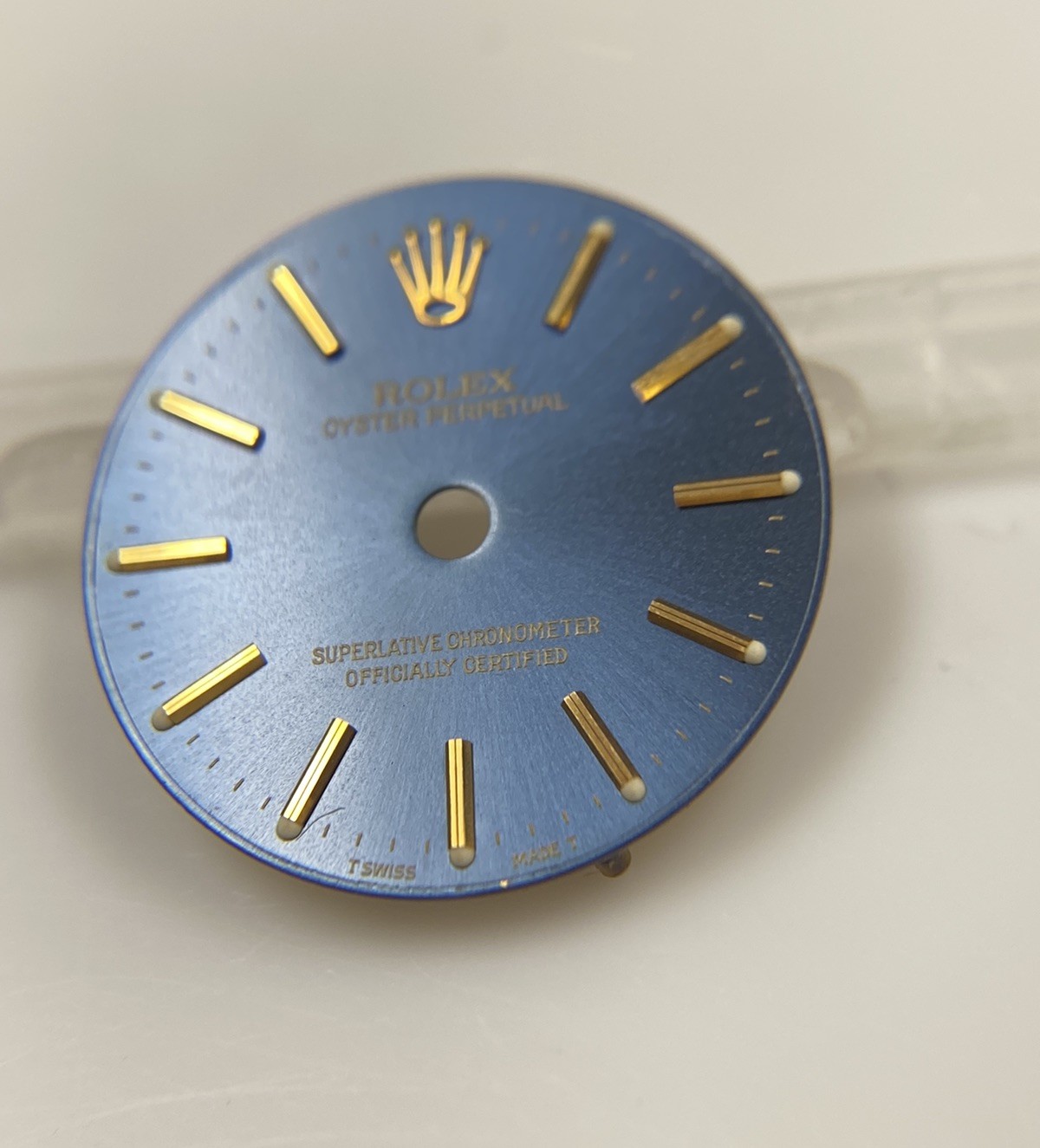 Genuine Rolex 24mm Oyster Perpetual Cal. 2130/2230 Blue/Gold Dial