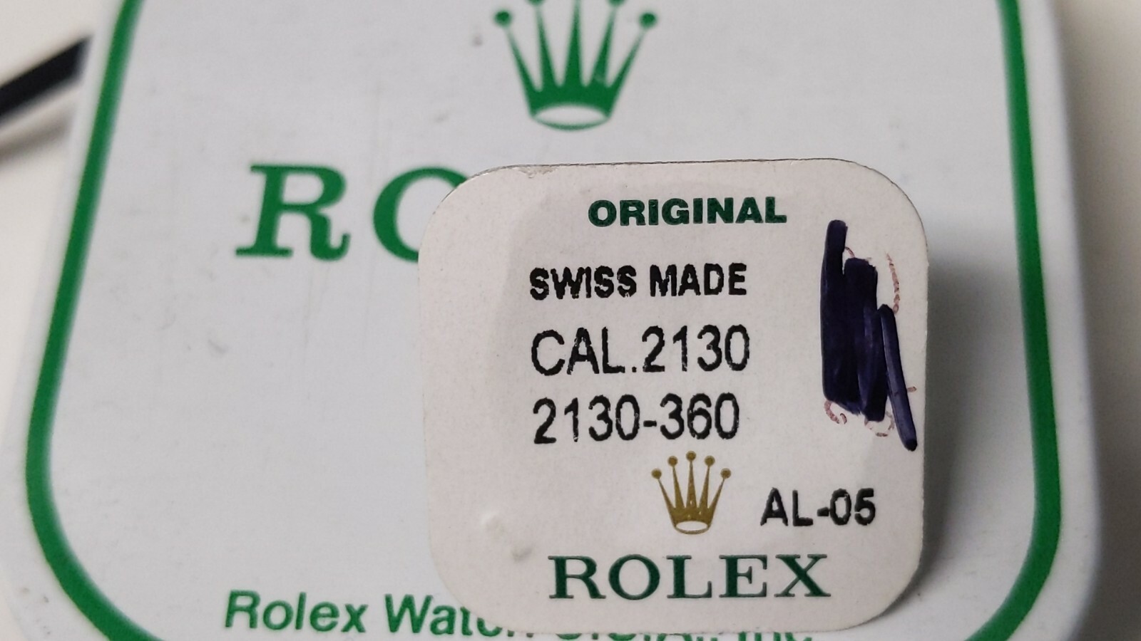 Rolex 2130 360 Second Wheel (MODEL LADY & undersize. shorter than the 2135 for