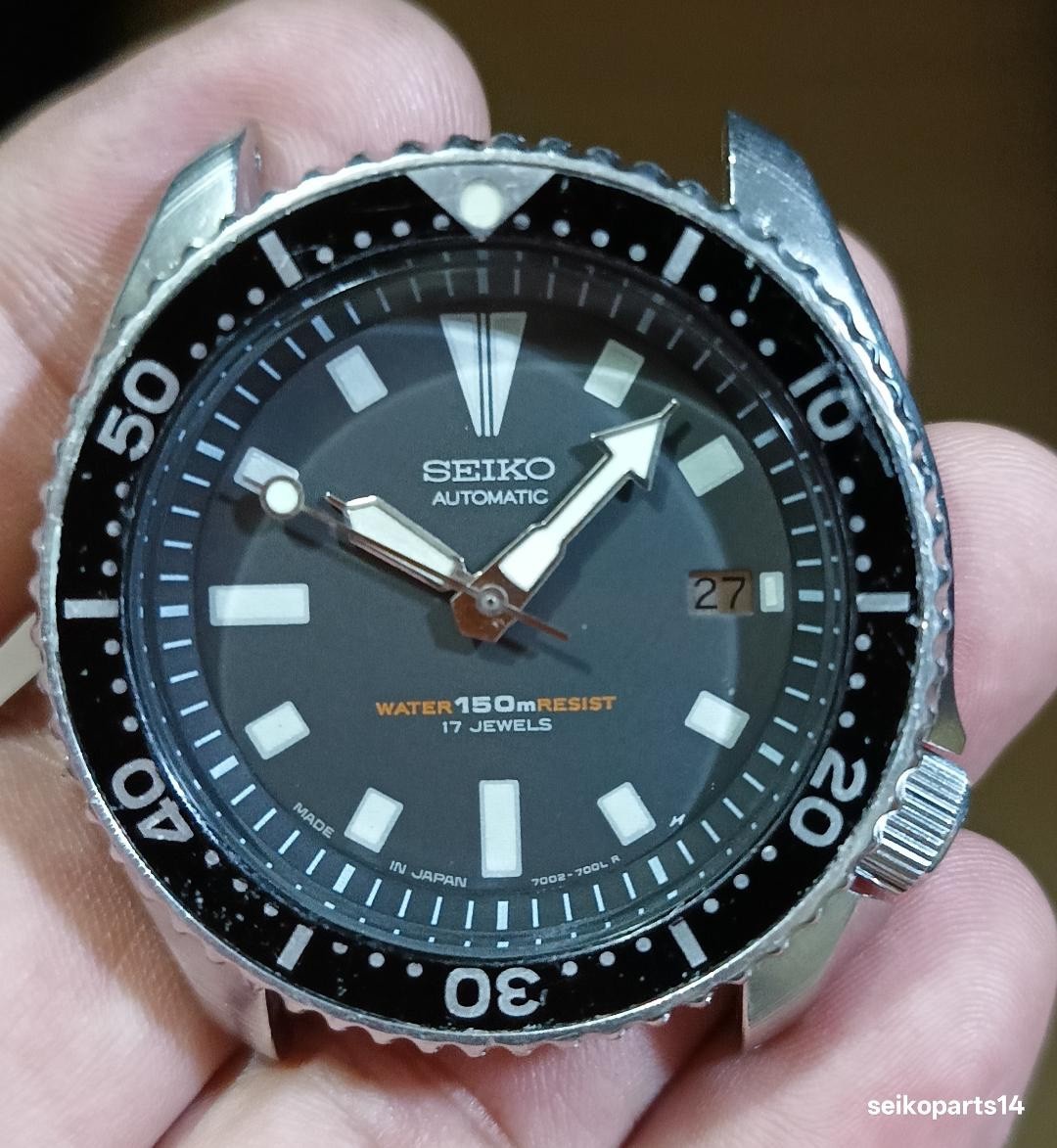 SEIKO 150m BLACK DIVER 7002-7001 YEAR 1996 FEB ALL ORIG HEAD -/+10 SPD ACCURACY