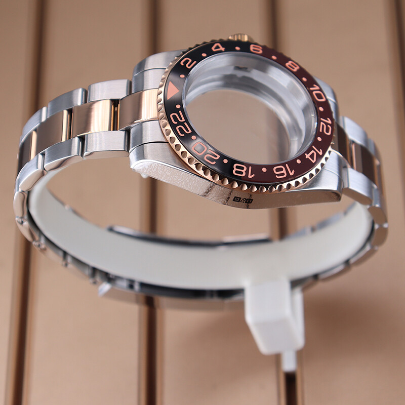 40mm Watch Cases Strap parts GMT Sapphire For Seiko Nh35/36 Movement 28.5mm Dial