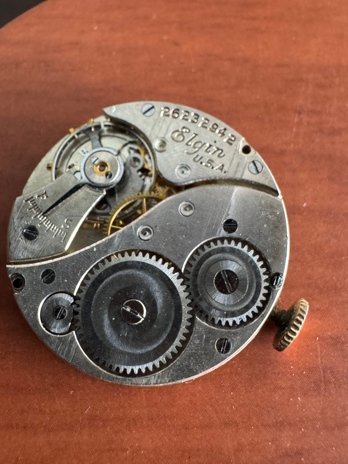 VINTAGE 6/0 SIZE ELGIN POCKET WATCH MOVEMENT GR. 430 NOT RUNNING GOOD BALALNCE