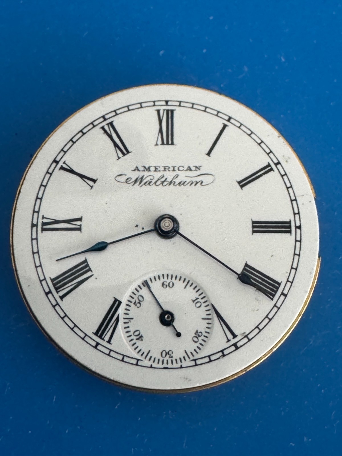 VINTAGE 0 SIZE WALTHAM GR. 60 POCKET WATCH MOVEMENT NOT RUNNING