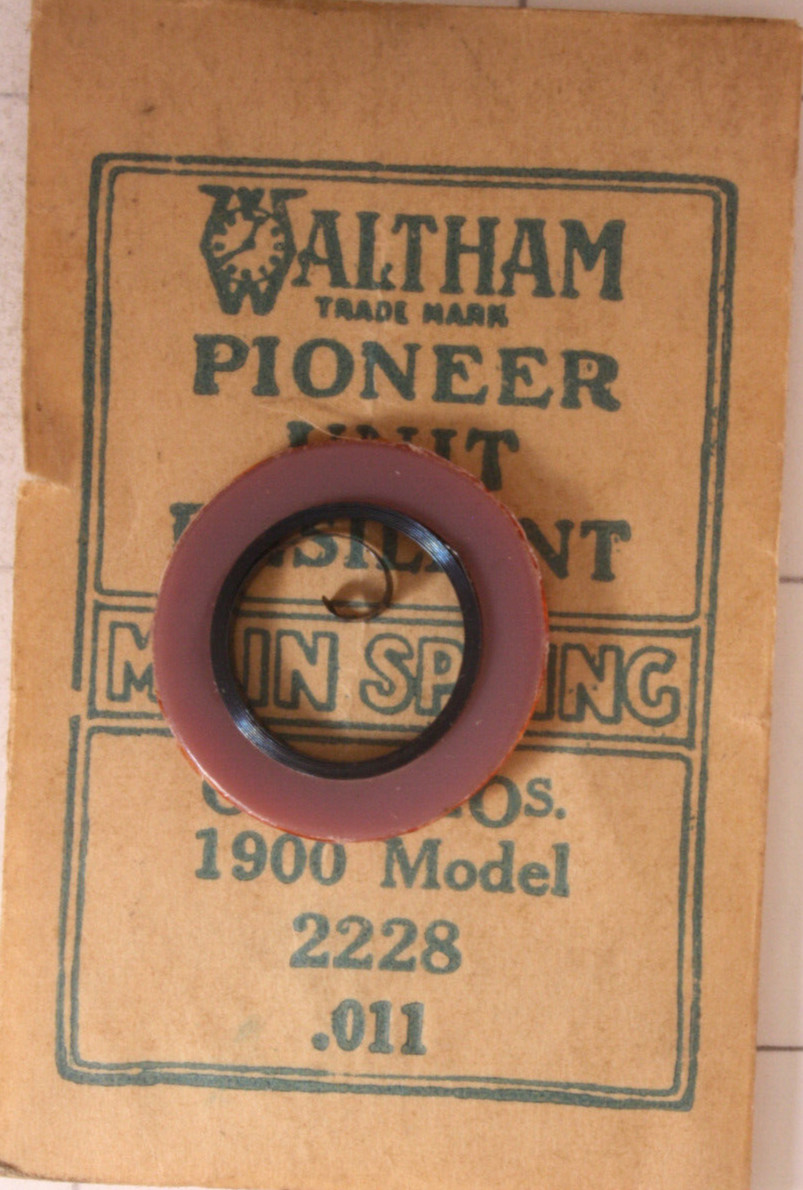 Watch Mainspring Waltham pt # 2228 model 1900