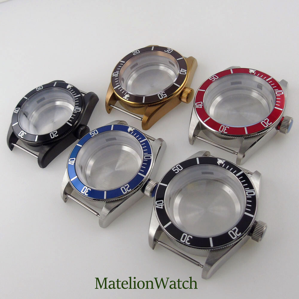 41mm Watch Case Parts Fit For NH35 NH36 Miyota 8215 ETA 2836 10 ATM Waterproof