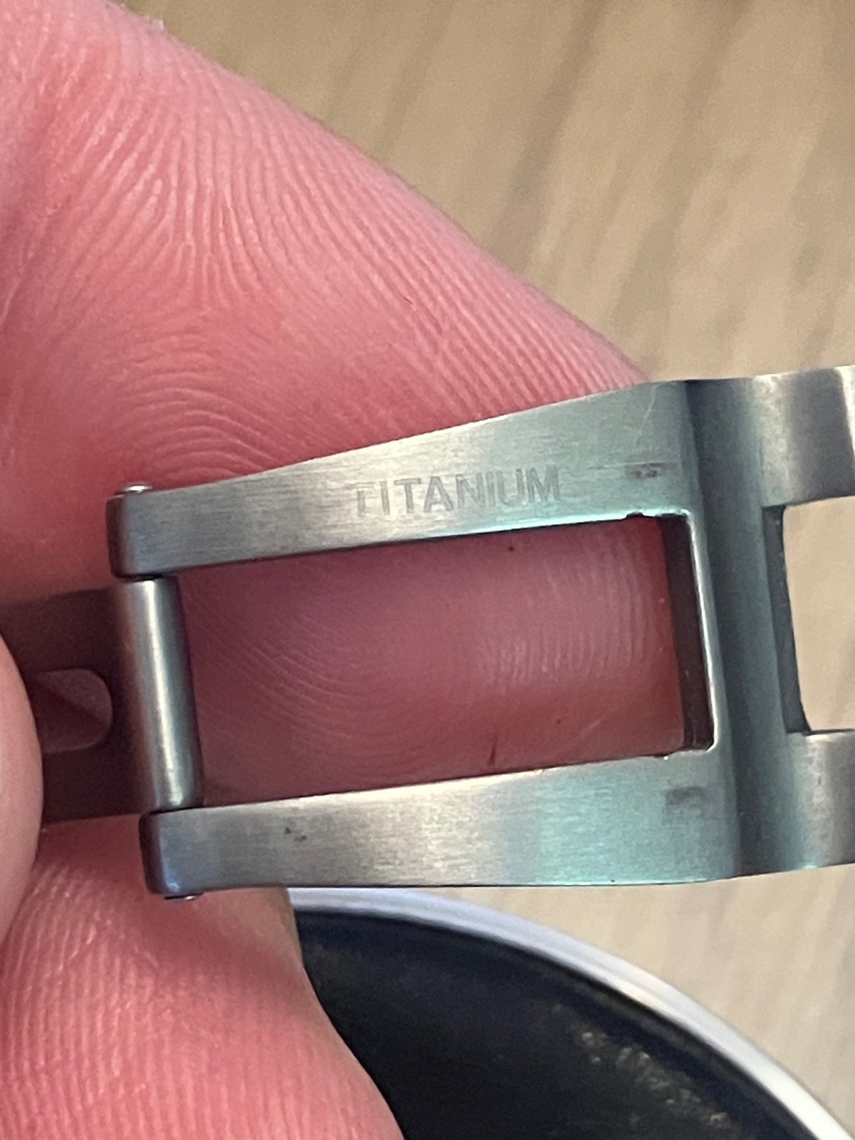 Ulysse Nardin Watch Titanium Push Button Deployment Clasp Part / Hinge