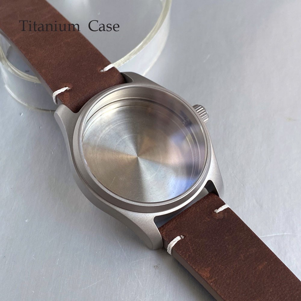 20ATM Titanium Waterproof Men Watch Case Strap For NH35 Miyota 8215 PT5000 VH31