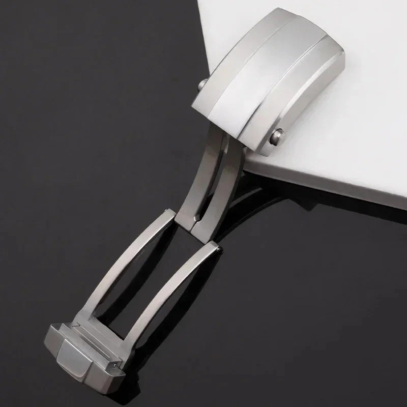 18 20mm Slider Glide Folding Buckle Deployment Clasp Fits Breitling Watch Band