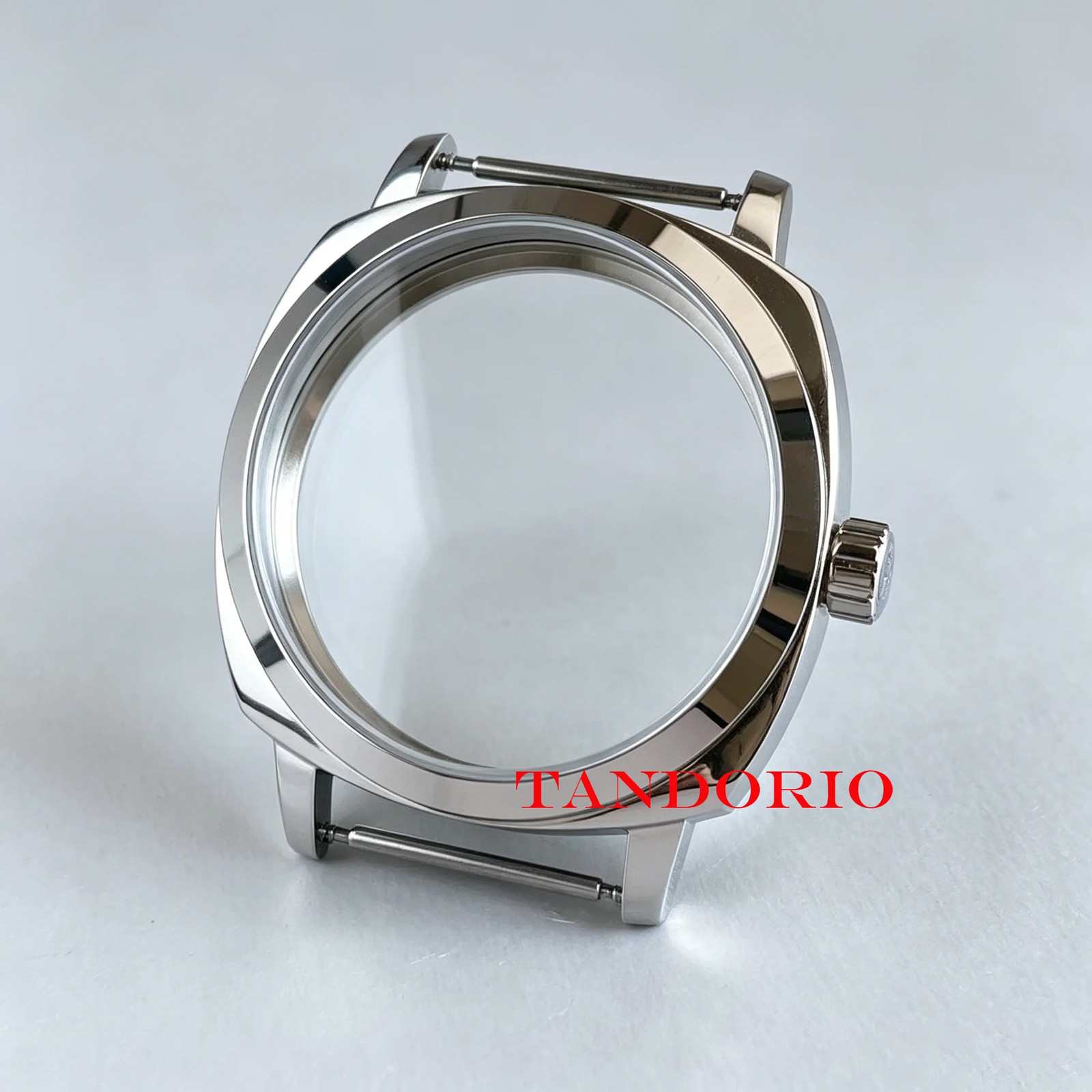Tandorio New 42mm Stainless Steel Square 6497 Watch Case For ETA 6497 ST3600