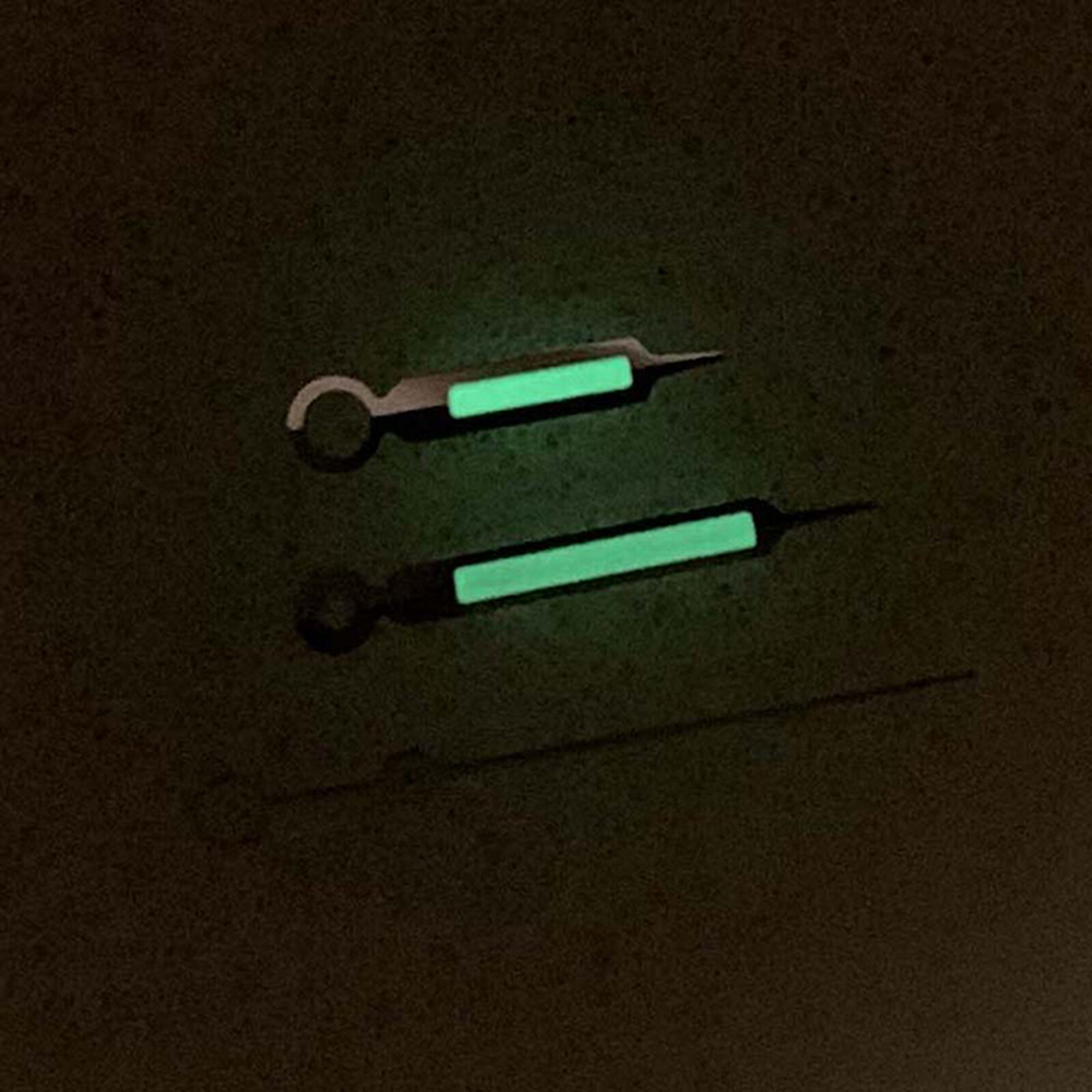 Silver Edge White Green Luminous Watch Hands For Japan NH35/NH36/4R/7S Movement