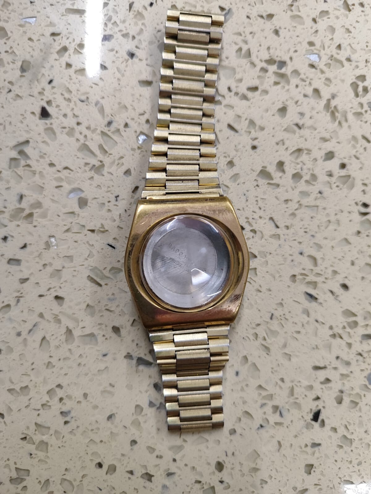 RADO VOYAGER AUTOMATIC Gold Tone CASE Ref 636.3082.2 & bracelet Rado 2836