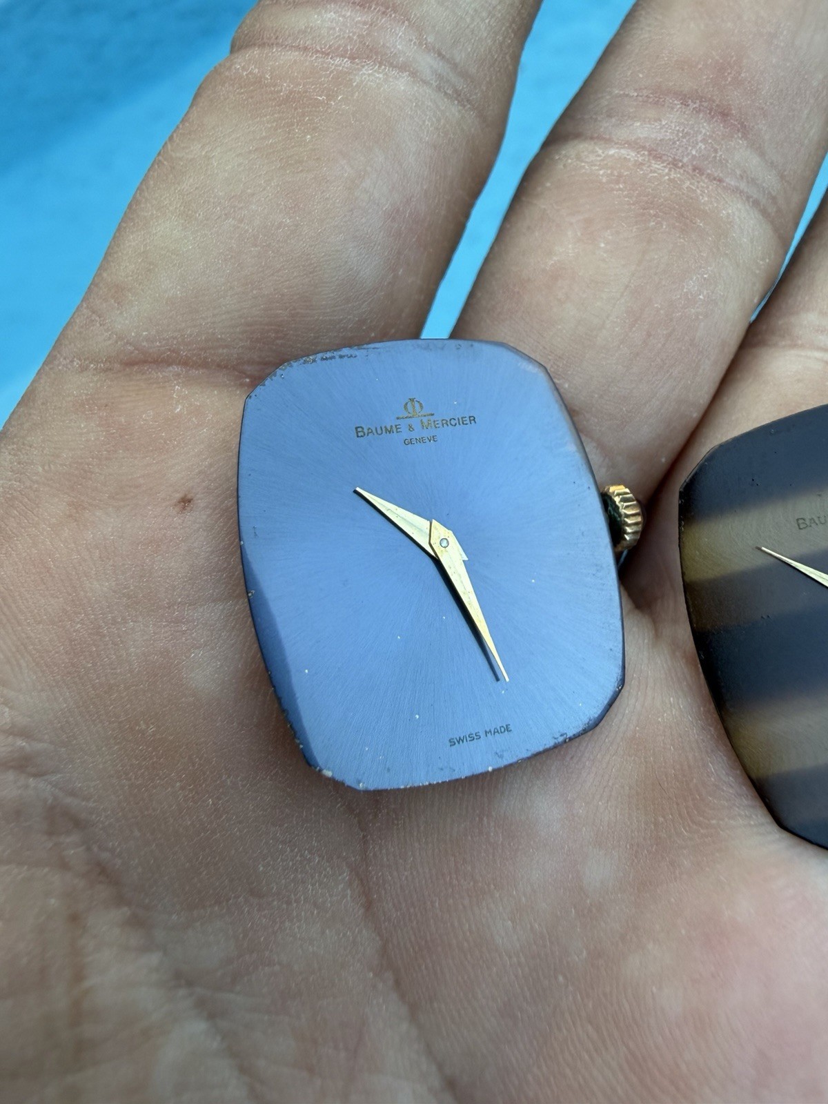 BM775 Baume & Mercier Tiger Eye & Blue Dial Set + Hands + Movements + Straps