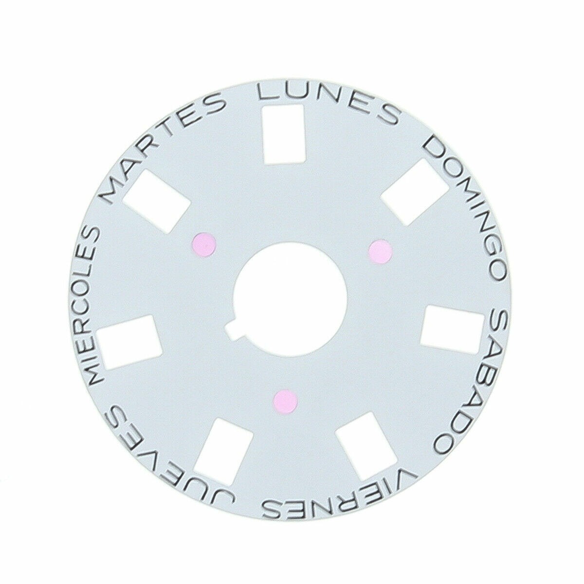 DAY DISC FOR ROLEX PRESIDENT DAY DATE WATCH 3055 18026 18028 18029 SPANISH WHITE