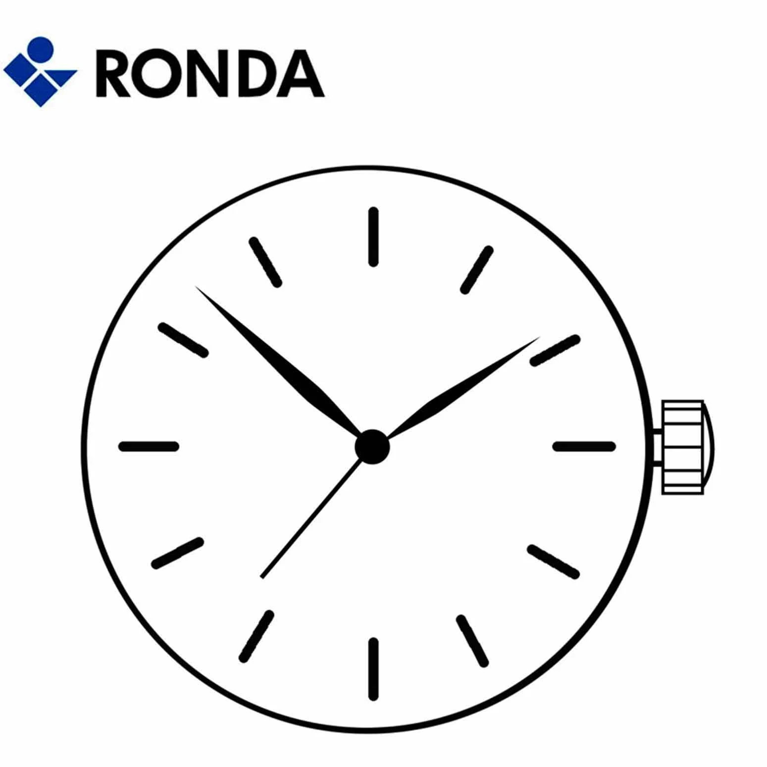 Ronda 753 3 Hands Quartz Watch Movement (Multiple Variations)