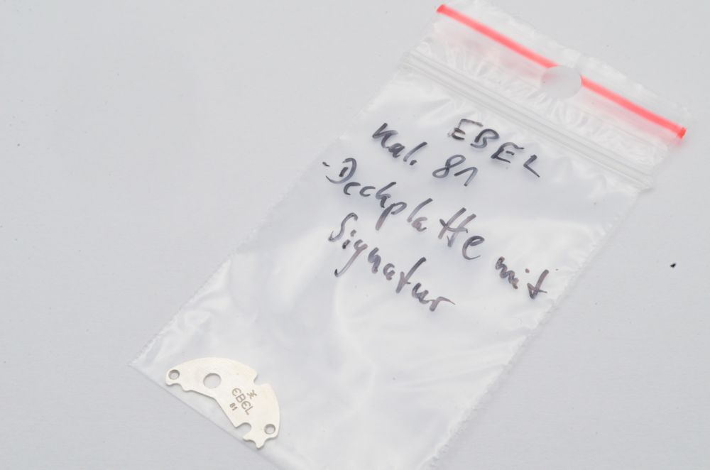Ebel Caliber 81 Deck Plate with Signature