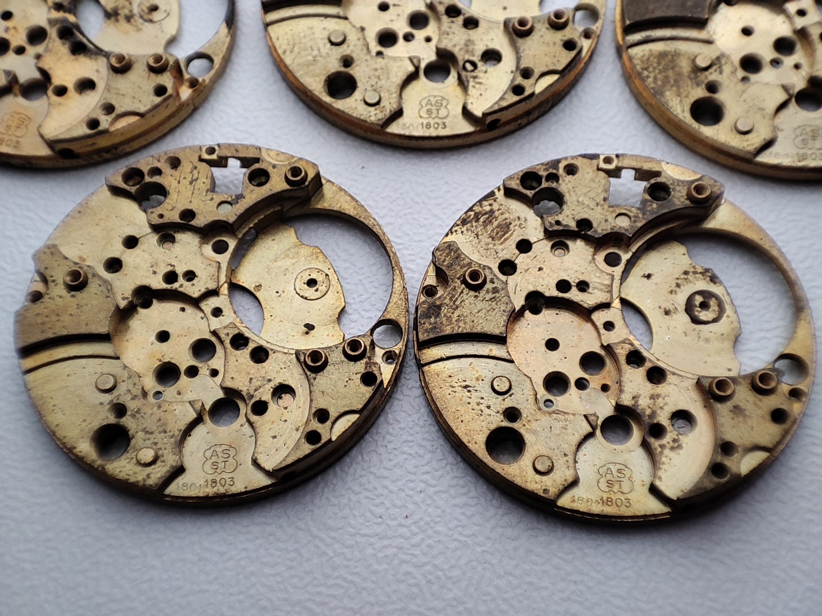 AS ST 1803 Watch Main Plate Platinum 23.6mm x1 for buy