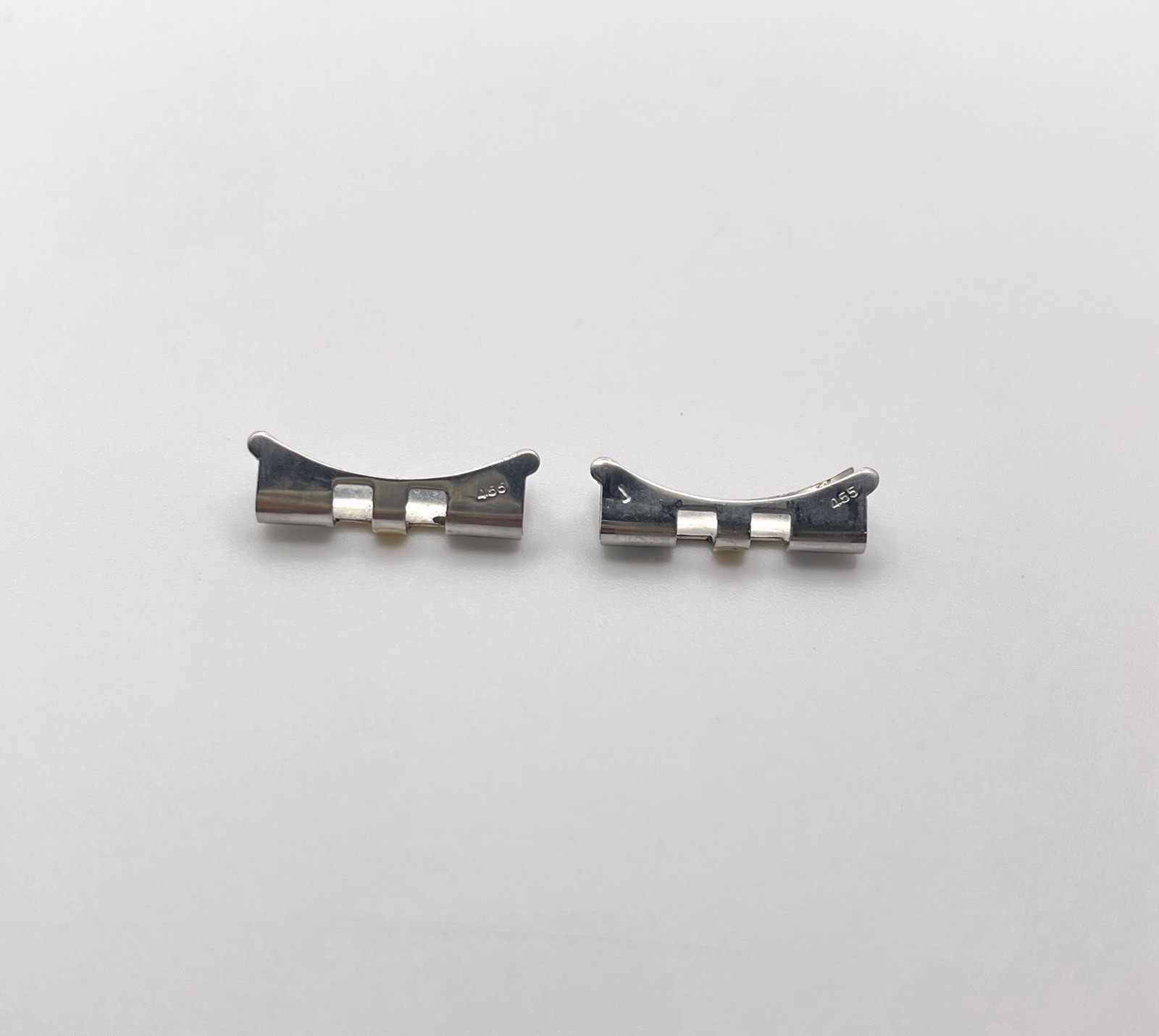 Genuine Rolex 455 End Links 18k Gold & Stainless Steel for 20mm Watch Bracelet