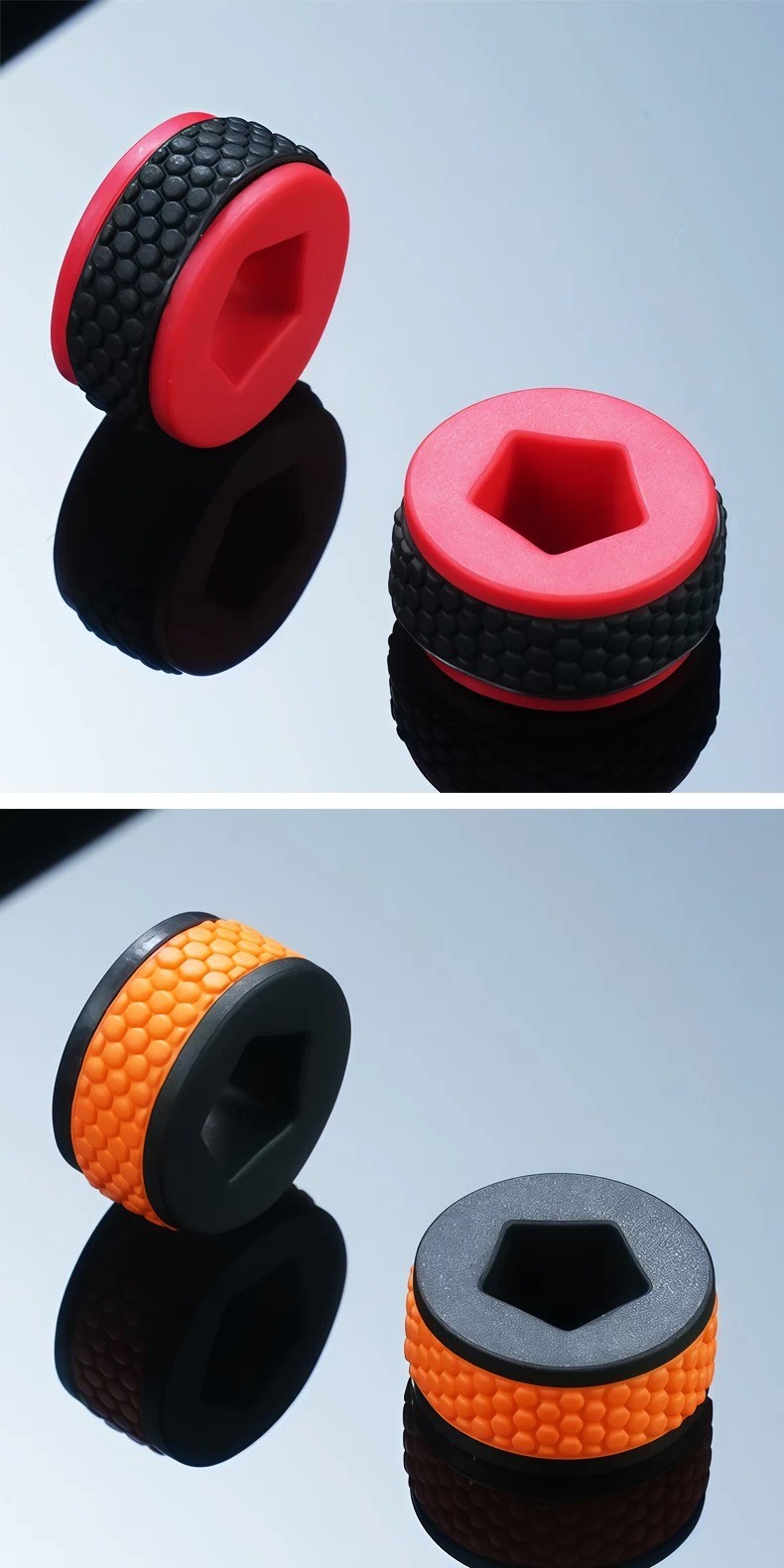 Replacement Two Tone FKM Rubber Crown Ring Fits Richard Mille RM67 -02