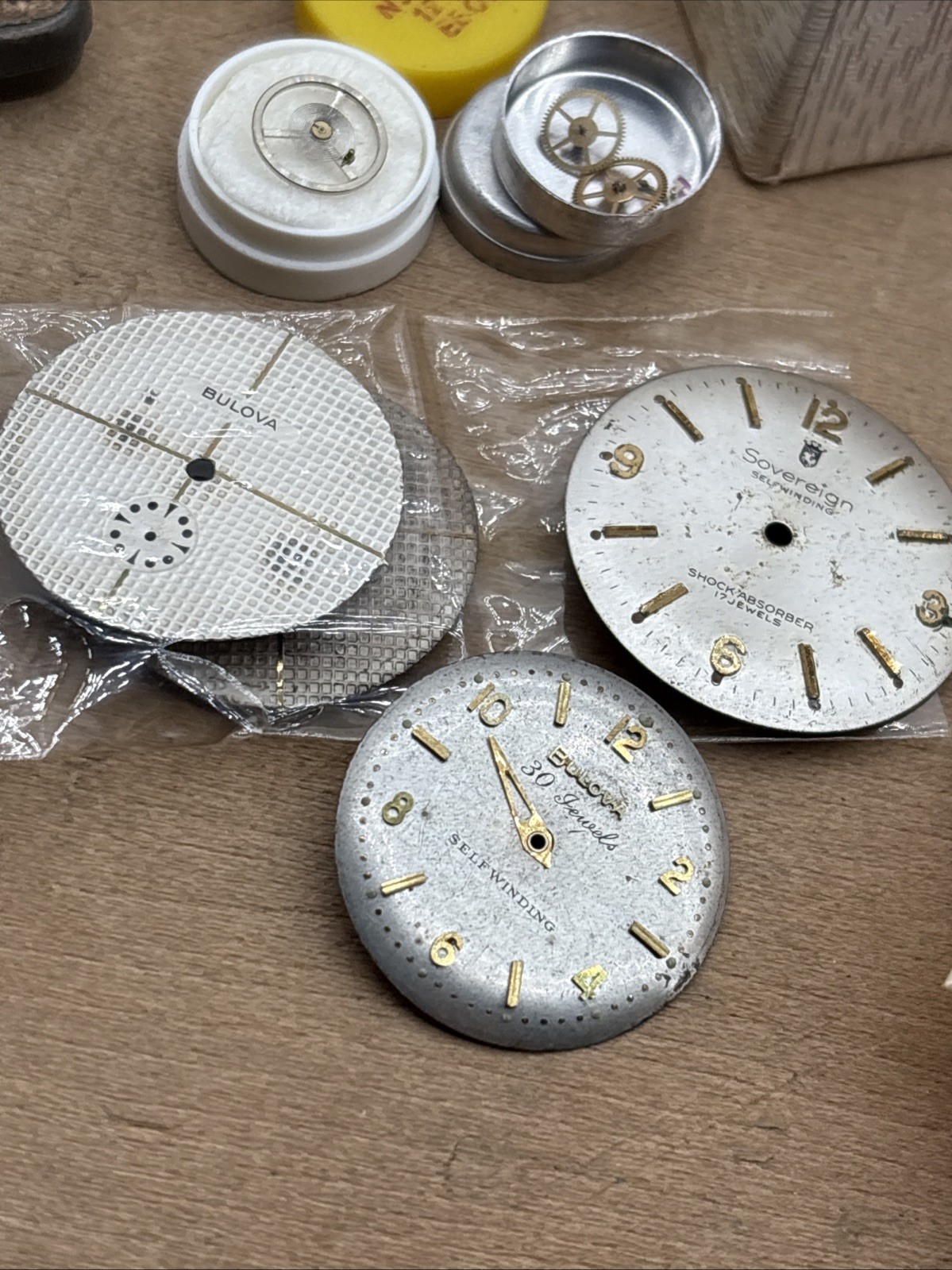 Vintage Watch Parts Staffs Stems Click Springs Domes Yoke Bridges More