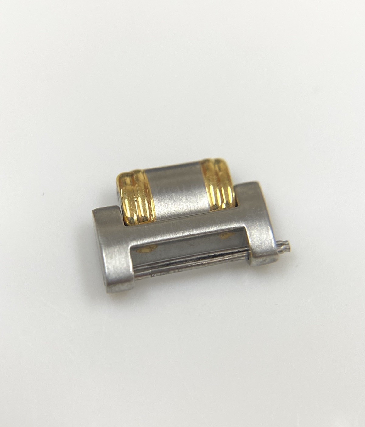 Genuine NOS Gucci 9000L Two Tone Stainless Steel/Gold Plated 12mm Watch Link