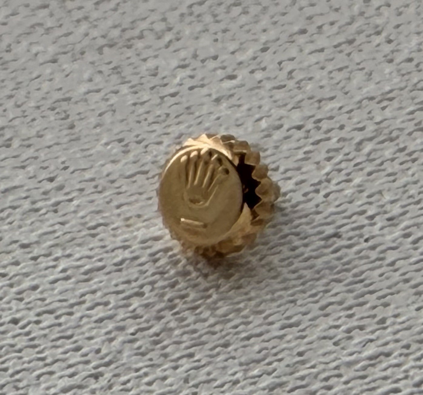 Genuine Rolex 241 24-603-8 Yellow Gold Crown 6mm