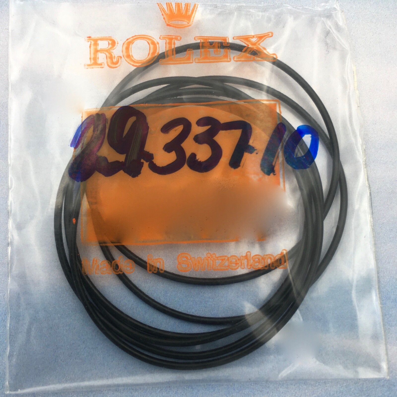 Genuine Rolex O-Ring Case Back Gasket 29-337-10. Price Per One Gasket.
