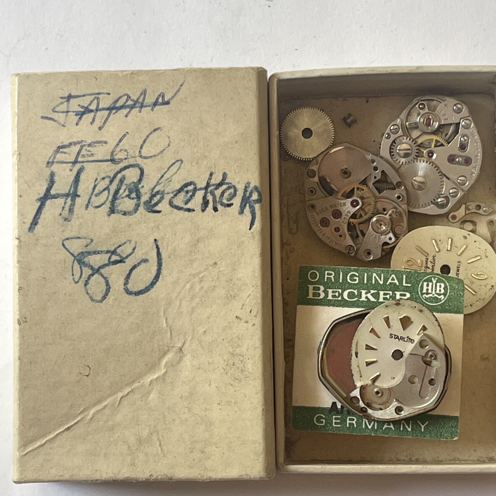 HB 80 Hermann Becker Pforzheim 17 J Baylor Watch Movement