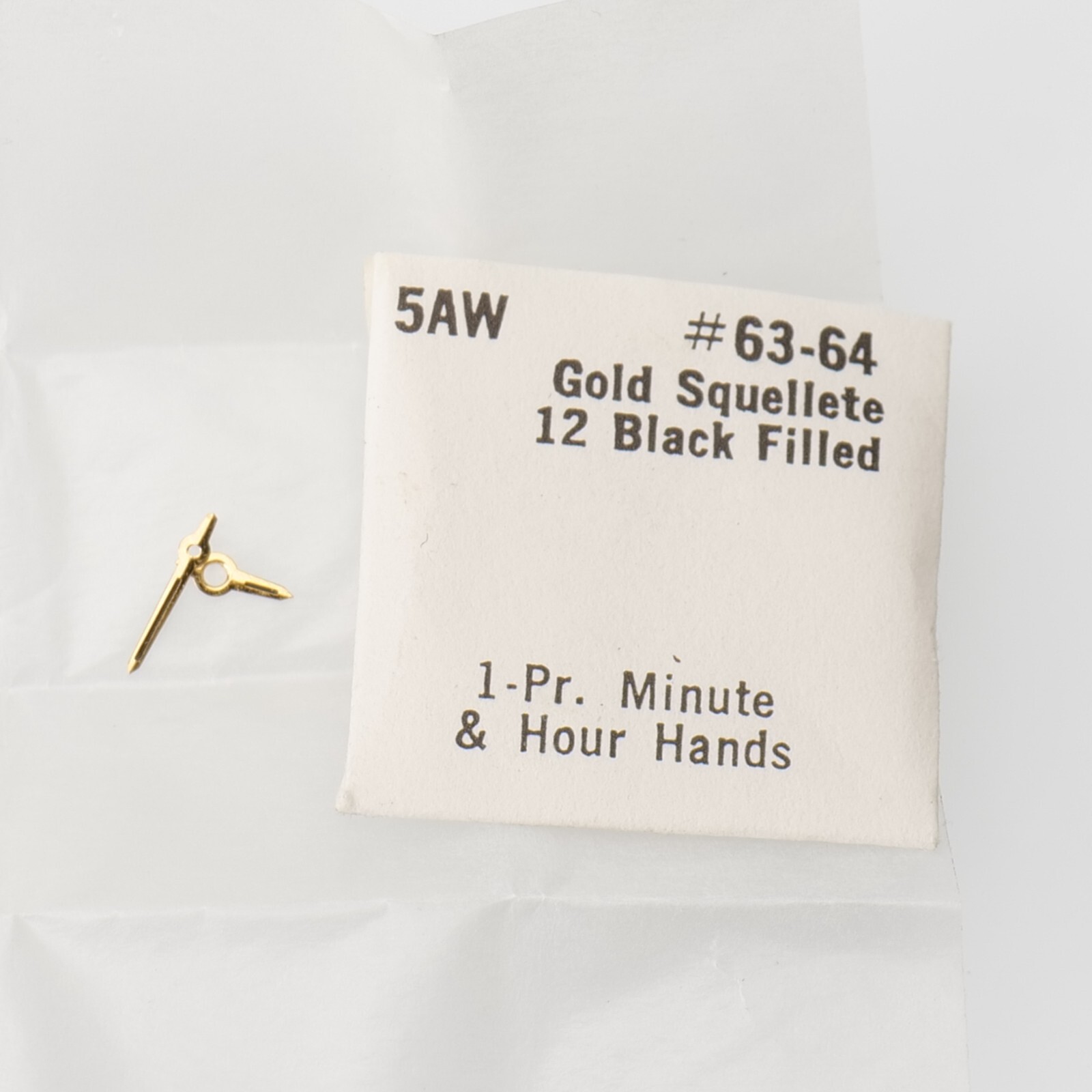 Genuine Caravelle 5AW – G S 12 Blk Set of Hands Hour Minute Watch Part (C3D24)