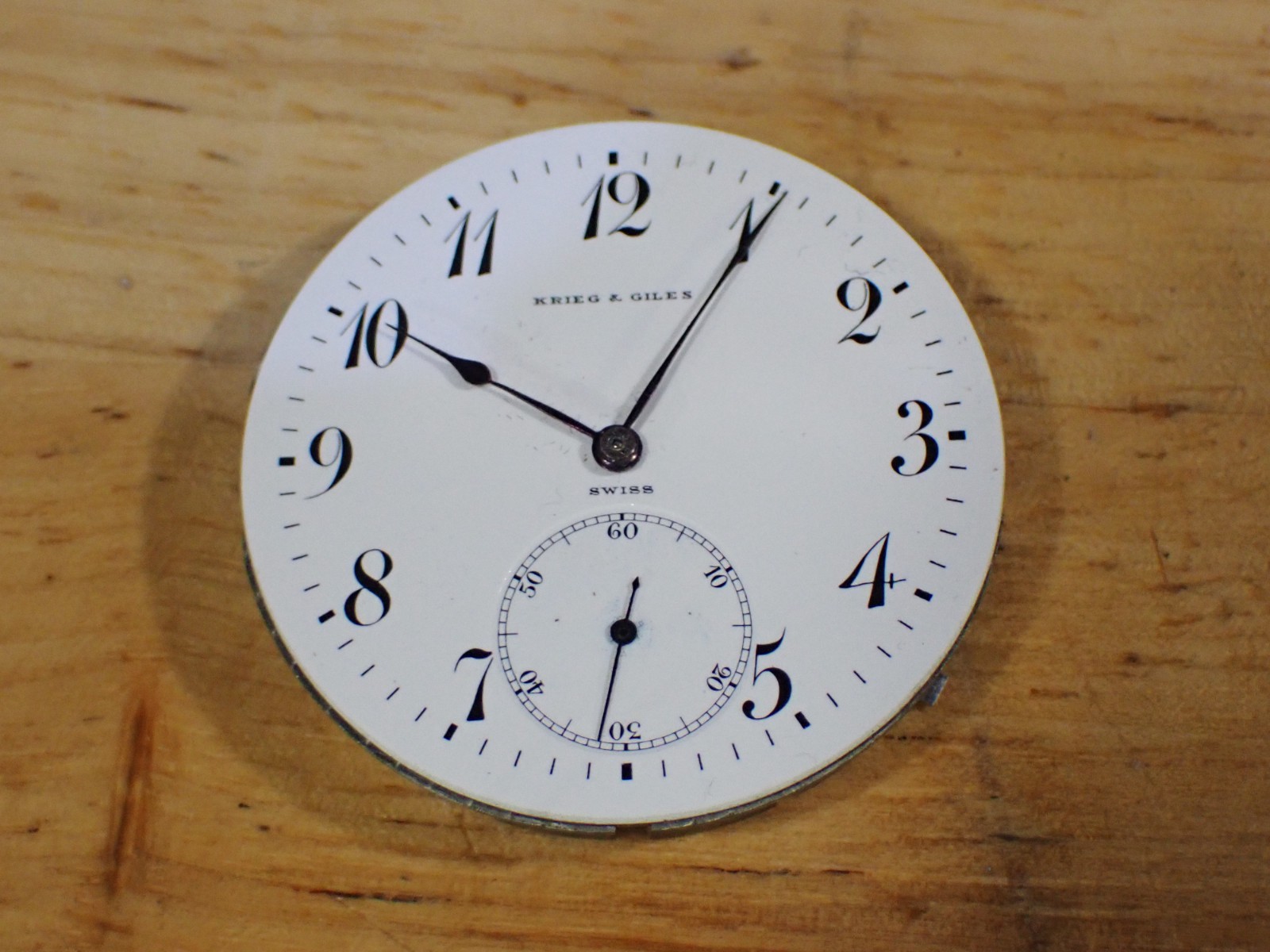 1909 Longines 15 Jewel 3 Adj Manual Wind Pocket Watch Movement runs some Private