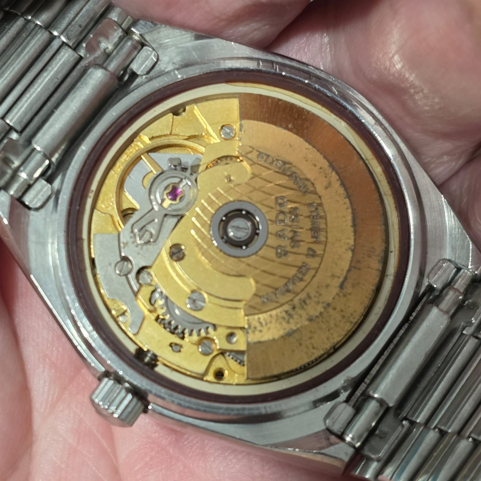 PROJECT TO FIX RADO VOYAGER DAY DATE MENS AUTOMATIC POLISHED SS WATCH 10070