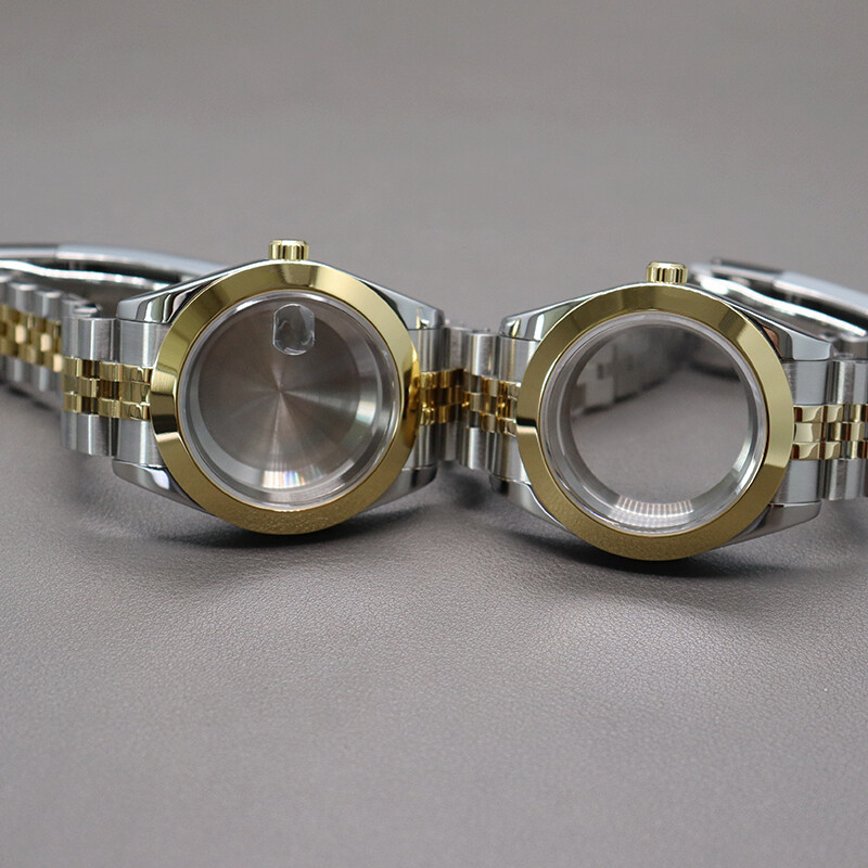 36mm 40mm Inclined Bezel Watch Case+Stainless Bracelet For Seiko Nh35 NH36 8215
