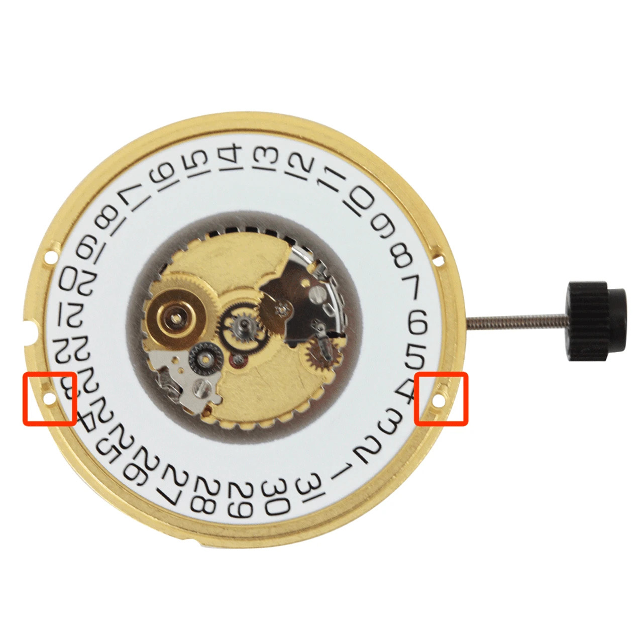 ETA 955.112, 3 Hands, Swiss Made Movement Ht. 3.90mm (Date @3/6)