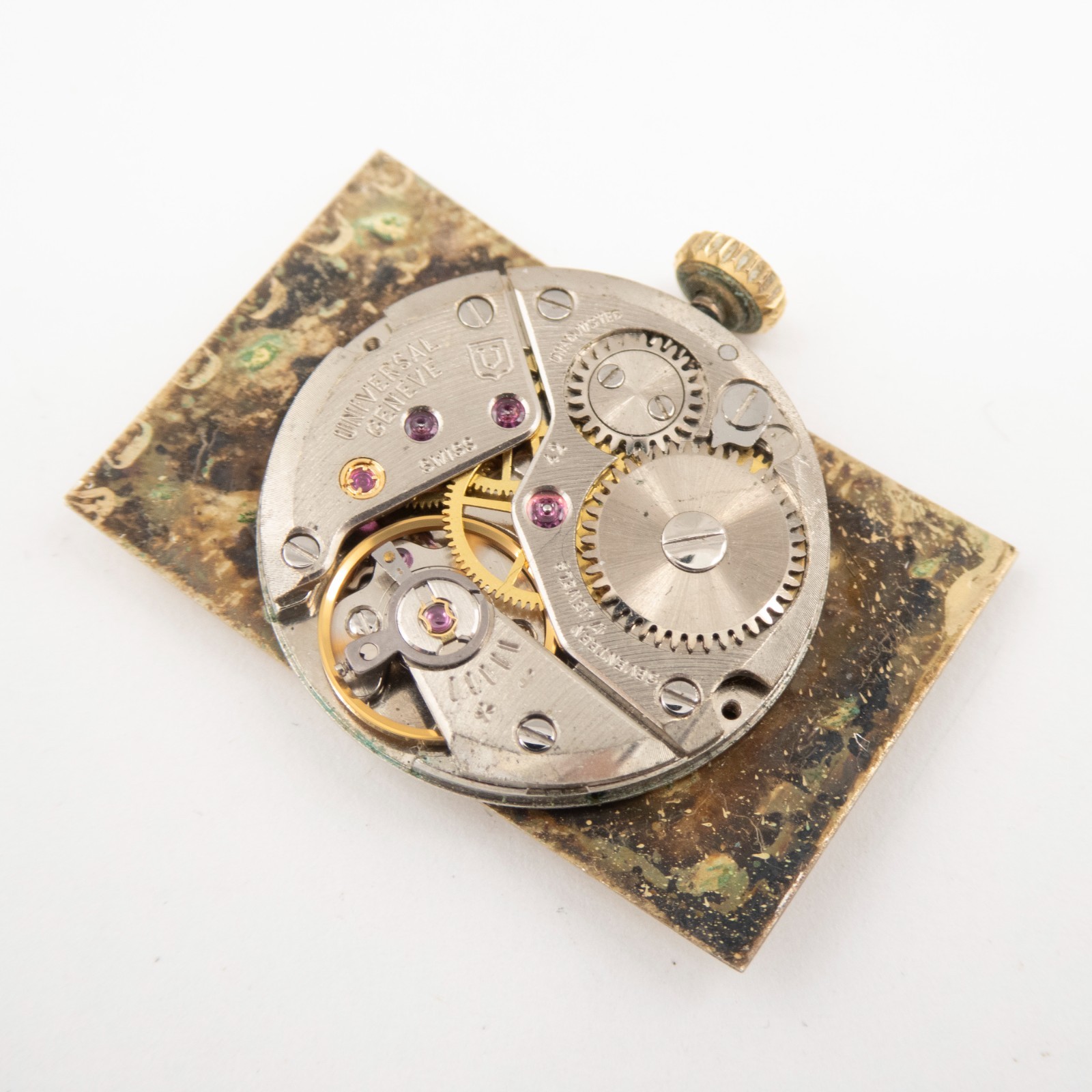 Vintage Universal Genève Caliber 42 17-Jewel Wristwatch Movement, Runs a Bit