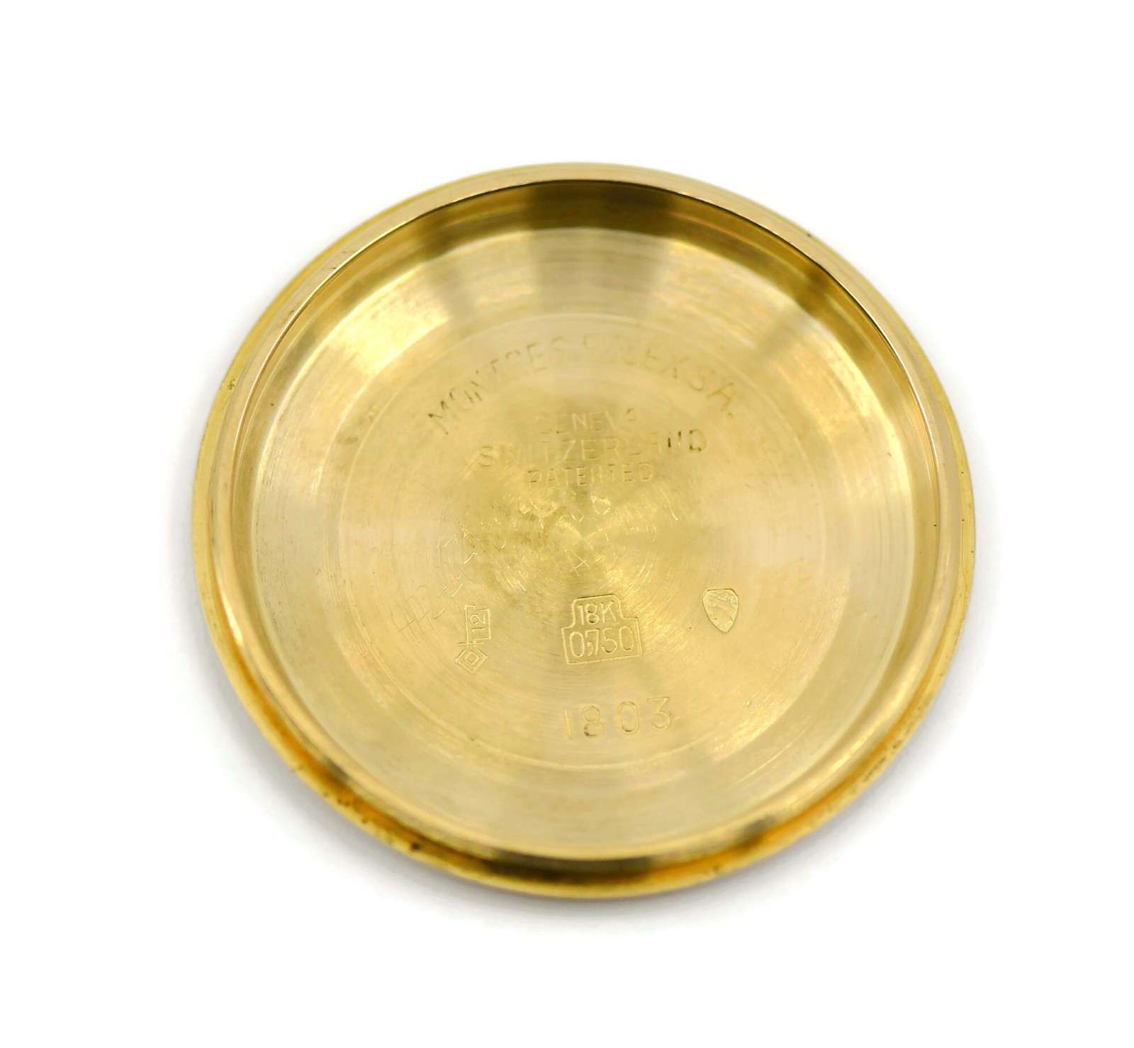 Rolex 18K Yellow Gold Case Back 1803