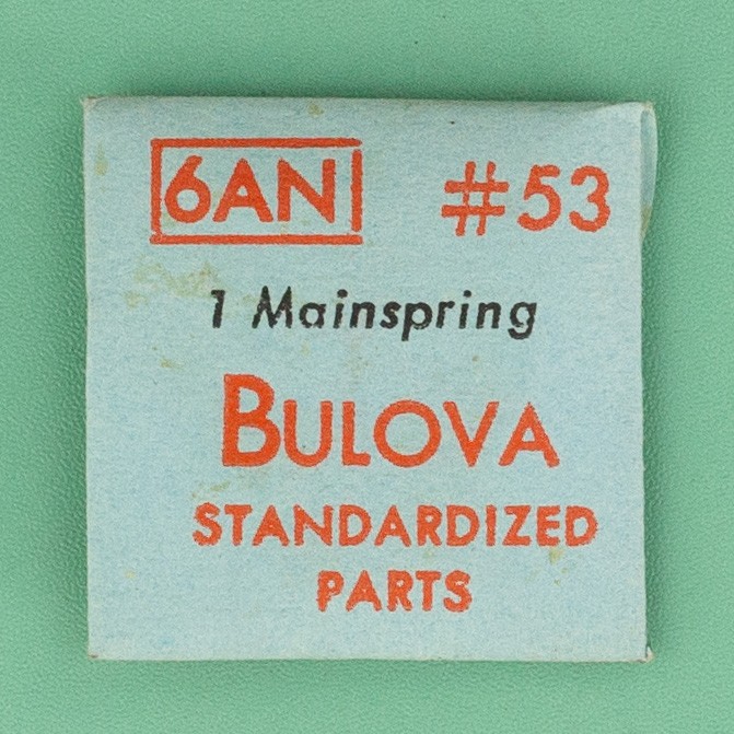 Genuine Bulova Part 53 Mainspring 6AN NOS 0208