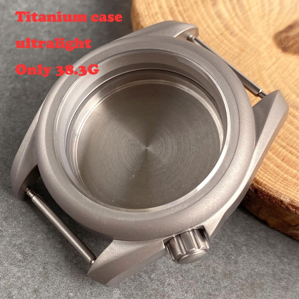 Titanium Watch Case for NH35 NH36 NH38 ETA2824 PT5000 Sapphire Waterproof 40mm