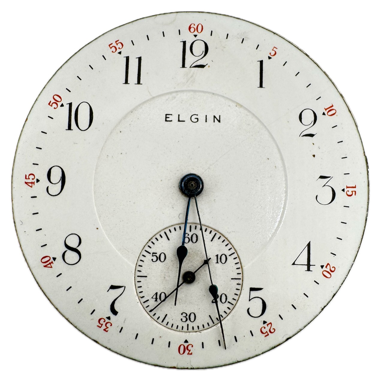 Antique 16s 1911 Elgin 17J Mechanical Open Face Pocket Watch Movement 387 Runs