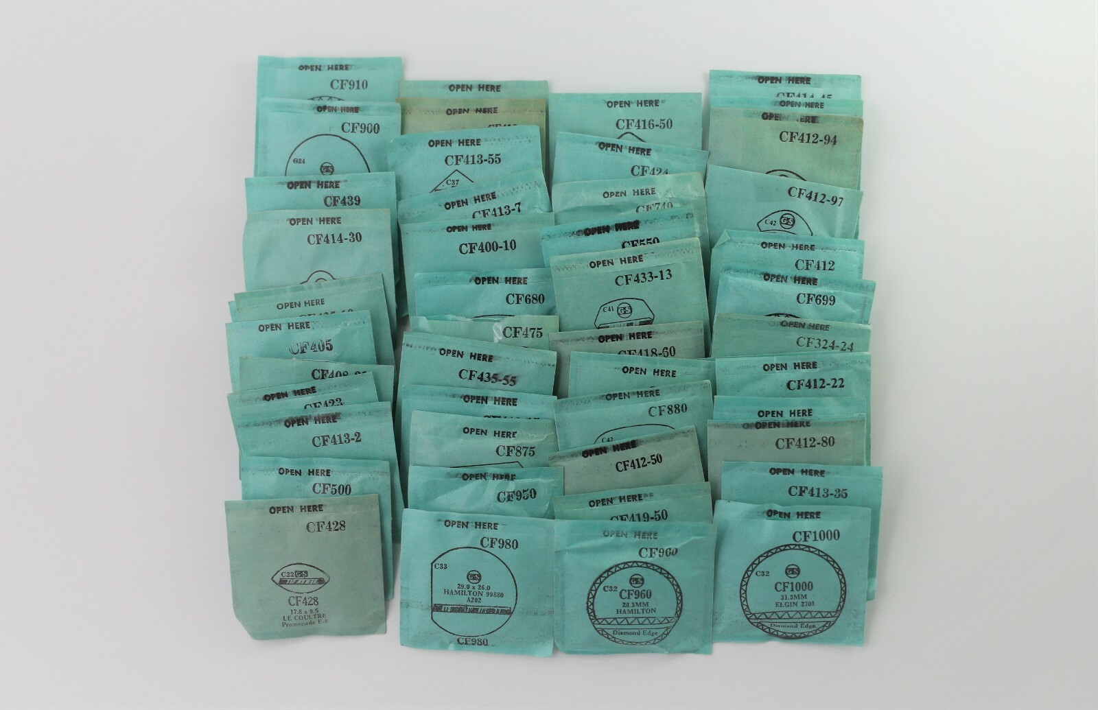 Germanow-Simon (GS) Wrist Watch Crystals- Series CF (215+ variations) (1 of 2)