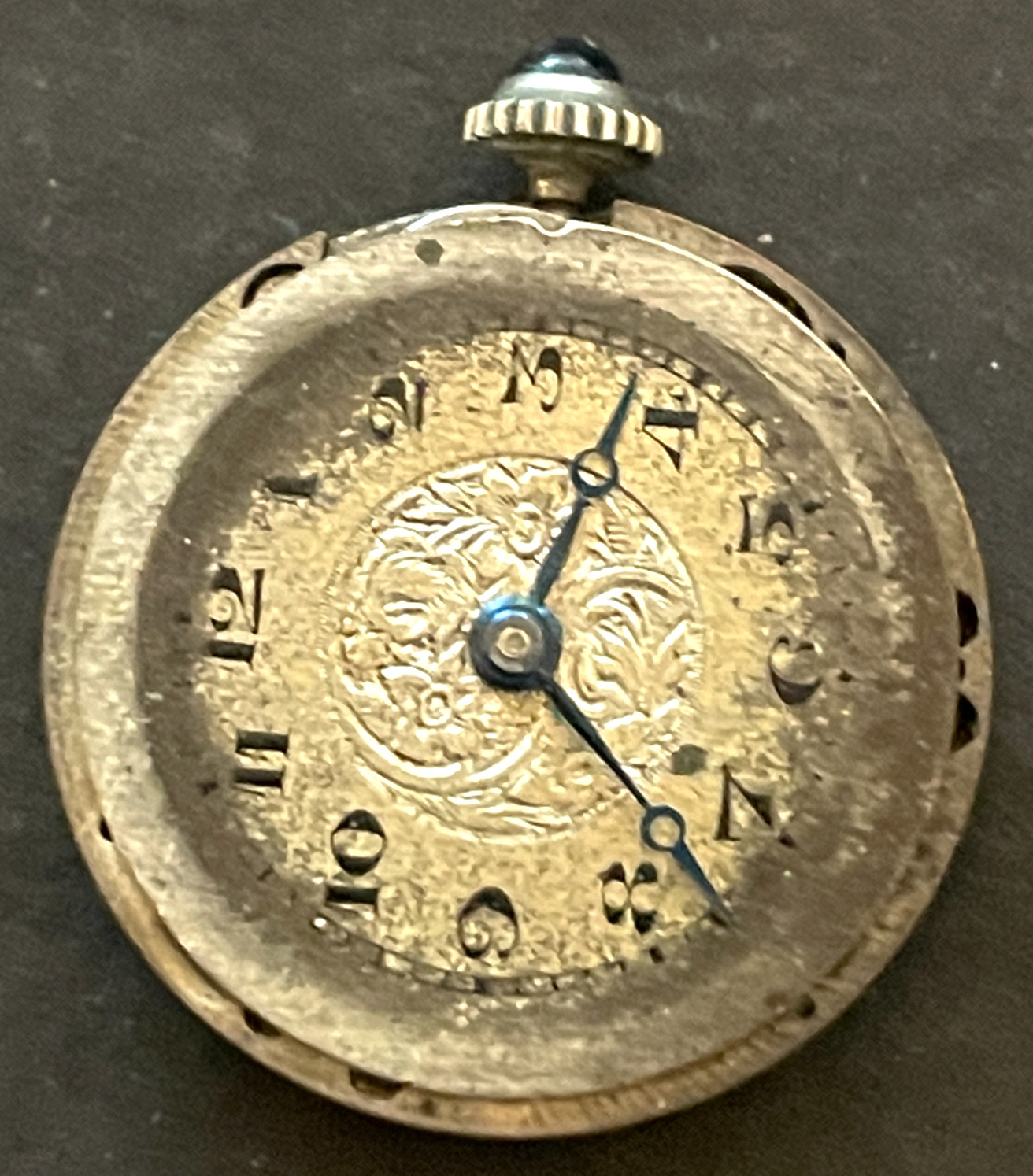 Antique Montreaux Pendant Watch Movement Art Deco Running 23.8mm 8/0s 15j Swiss