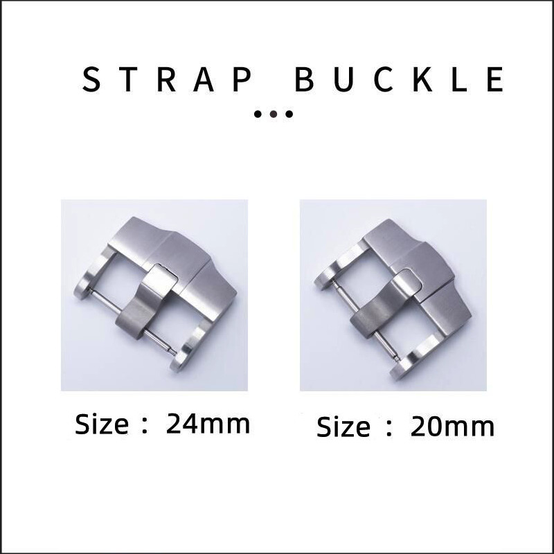 20 24mm HQ Brushed Pin Clasp Buckle Fits Audemars Piguet Rubber Strap Band