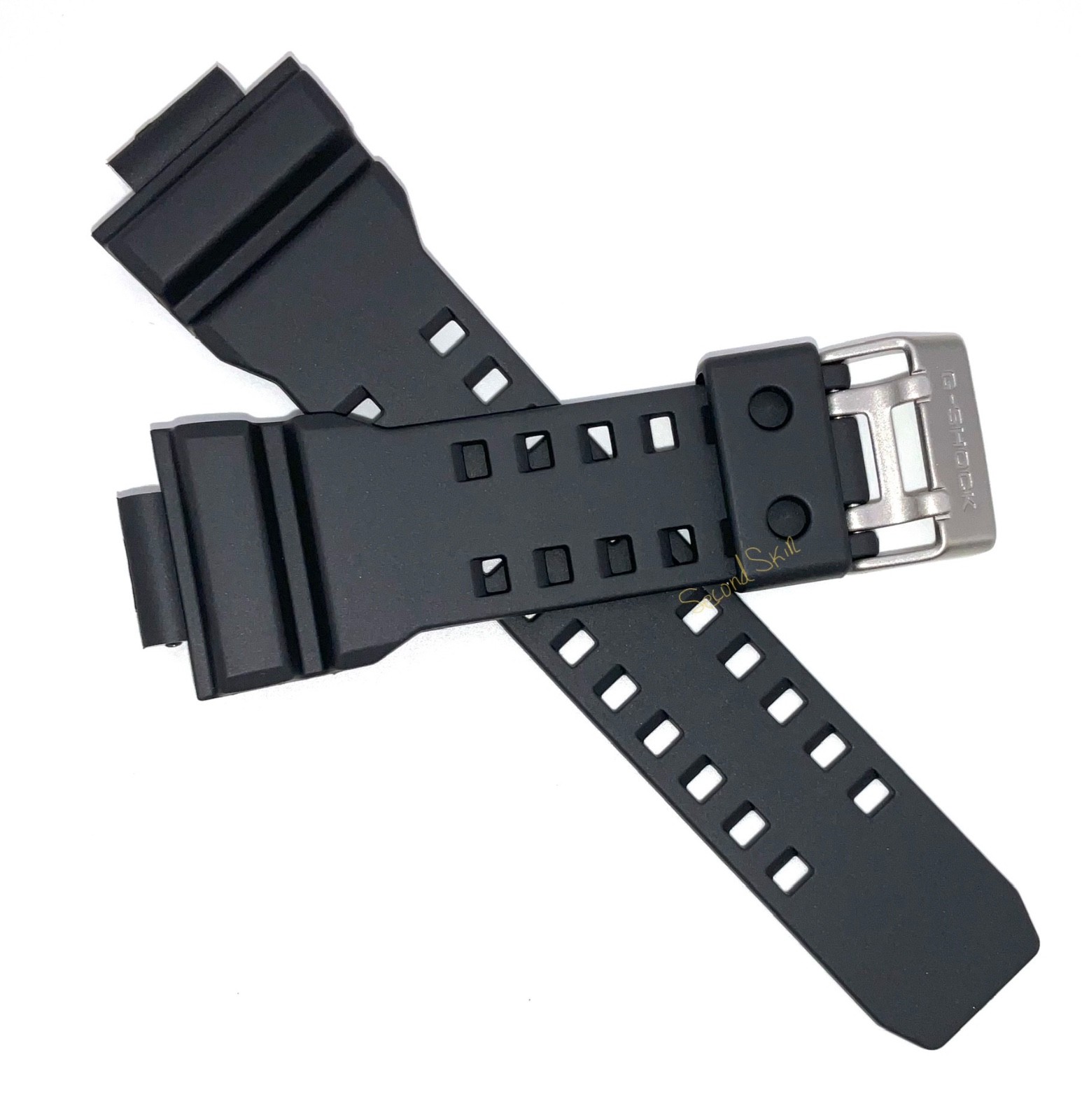 Genuine Casio G-Shock Gray Watch Band Rubber Strap GD-350-8 + Pins