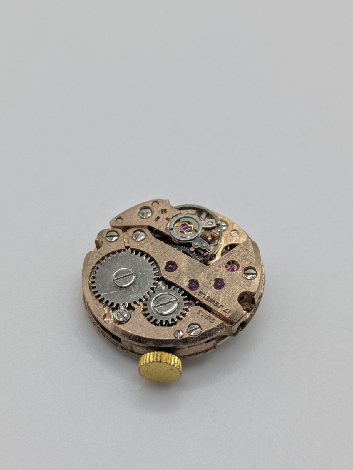 FHF 351 Griffon Manual Wind Watch Movement Swiss Made 17 Jewels Untested 19.5mm